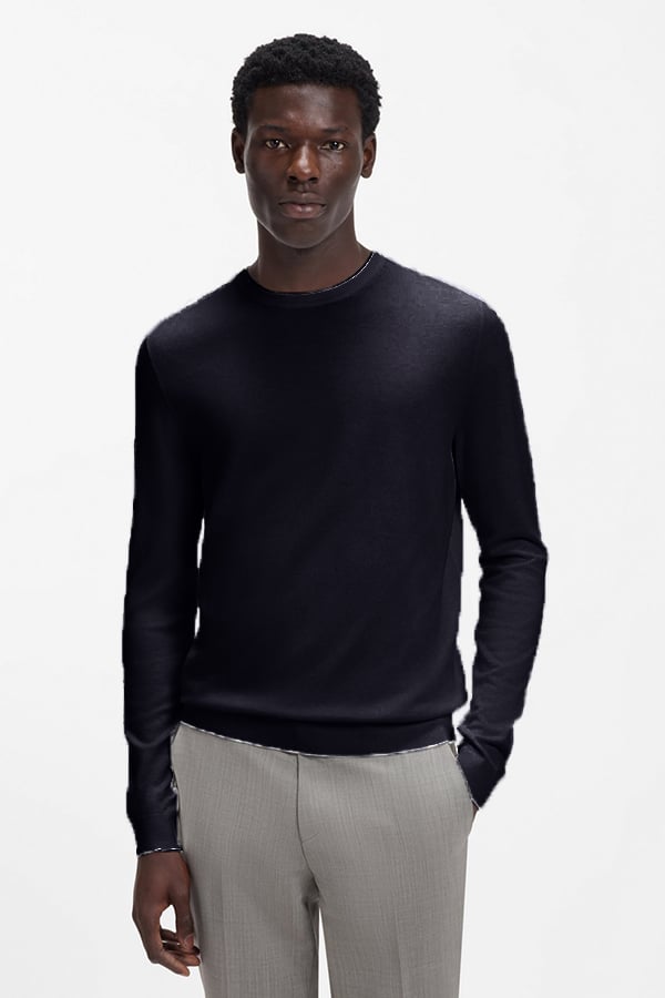 ΠΛΕΚΤΗ ΜΠΛΟΥΖΑ HUGO - 410 ΜΠΛΕ